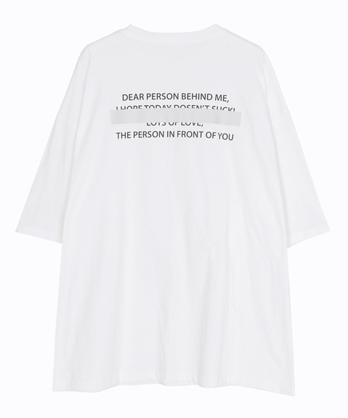 Figments（フィグメンツ）の「PERSON Tシャツ（Tシャツ/カットソー・レディース・ホワイト/ブラック・FREE）」の6枚目の写真