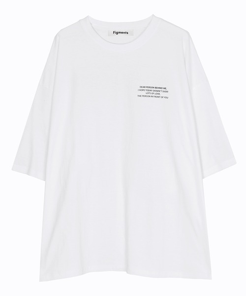 Figments（フィグメンツ）の「PERSON Tシャツ（Tシャツ/カットソー・レディース・ホワイト/ブラック・FREE）」の16枚目の写真
