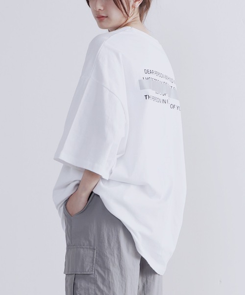 Figments（フィグメンツ）の「PERSON Tシャツ（Tシャツ/カットソー・レディース・ホワイト/ブラック・FREE）」の20枚目の写真