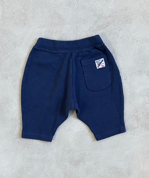 JIPPON（ジポン）の「ストレッチサルエルハーフパンツ/J-7620 日本製（その他パンツ・キッズ・グリーン/オレンジ/パープル/キナリ/ネイビー/マスタード/ライトピンク/ブラック/ブルー/ライトブルー/レッド/ブラウン/ロイヤルブルー/ラベンダー/ミント・90/95/110/120/80/100）」の7枚目の写真