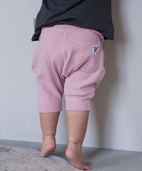 JIPPON（ジポン）の「ストレッチサルエルハーフパンツ/J-7620 日本製（その他パンツ・キッズ・グリーン/オレンジ/パープル/キナリ/ネイビー/マスタード/ライトピンク/ブラック/ブルー/ライトブルー/レッド/ブラウン/ロイヤルブルー/ラベンダー/ミント・90/95/110/120/80/100）」の13枚目の写真