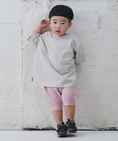 JIPPON（ジポン）の「ストレッチサルエルハーフパンツ/J-7620 日本製（その他パンツ・キッズ・グリーン/オレンジ/パープル/キナリ/ネイビー/マスタード/ライトピンク/ブラック/ブルー/ライトブルー/レッド/ブラウン/ロイヤルブルー/ラベンダー/ミント・90/95/110/120/80/100）」の21枚目の写真