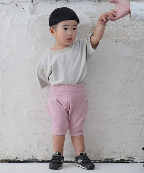 JIPPON（ジポン）の「ストレッチサルエルハーフパンツ/J-7620 日本製（その他パンツ・キッズ・グリーン/オレンジ/パープル/キナリ/ネイビー/マスタード/ライトピンク/ブラック/ブルー/ライトブルー/レッド/ブラウン/ロイヤルブルー/ラベンダー/ミント・90/95/110/120/80/100）」の22枚目の写真