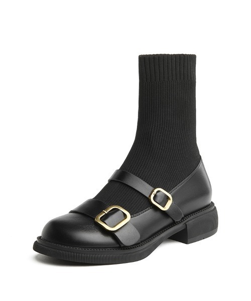 SAISON DE PAPILLON(セゾンドパピヨン)の「リブニット素材パンプス(パンプス・レディース・ブラック・22.5/23/23.5/24)」の4枚目の写真