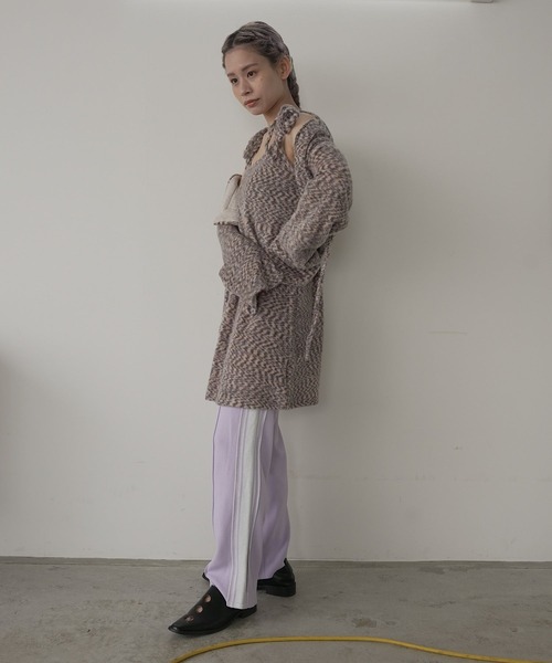 design shoulder knit tunic【SANSeLF】sew23a001(ワンピース)|SANSeLF(サンセルフ) design shoulder knit tunic【SANSeLF】sew23a001(ワンピース)|SANSeLF(サンセルフ)