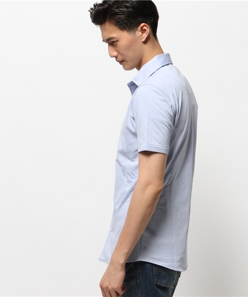 KATHARINE HAMNETT LONDON (キャサリンハムネットロンドン)の「 SHORT SLEEVE POLO / ショートスリーブポロシャツ(ポロシャツ・メンズ・ホワイト/グレー/ラベンダー/サックスブルー・X-LARGE/LARGE/MEDIUM)」の6枚目の写真