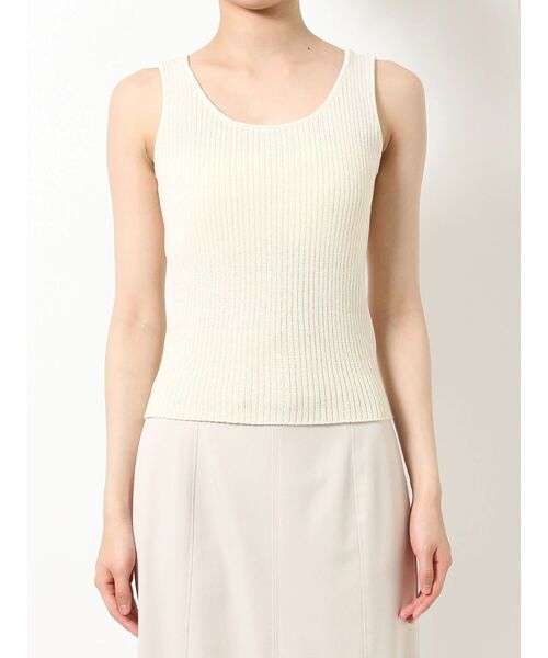 RESEXXY（リゼクシー）の「バッククロスニットタンクトップス（タンクトップ・レディース・アイボリー/ブラック/グリーン・FREE）」の18枚目の写真