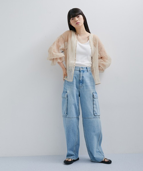 ADAM ET ROPE'(アダムエロペ)の「【逸品】バックオープンタンクトップ(タンクトップ・レディース・ブラック/ベージュ/キナリ・FREE)」の6枚目の写真