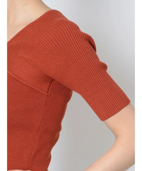 RESEXXY（リゼクシー）の「バストポイントニットトップス（ニット/セーター・レディース・ブラック/オレンジ/ベージュ・FREE）」の19枚目の写真