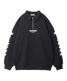 MILKFED. | SLEEVE LOGO HALF ZIP SWEATSHIRT(スウェット)