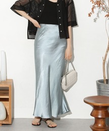 NANO universe | バイアスサテンナロースカート(スカート)