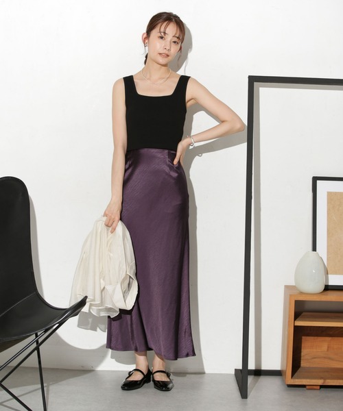 バイアスサテンスカート バイアスサテンスカート #2カラー | SKIRT | JUMELLE