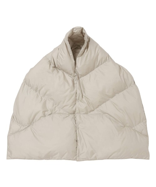 NANGA(ナンガ)の「DOWN PONCHO MUFFLER(WOMEN)/ダウンポンチョマフラー(ウィメンズ)(マフラー・メンズ・アイボリー/モカ/ブラック/カーキ/ベージュ系・FREE)」の9枚目の写真