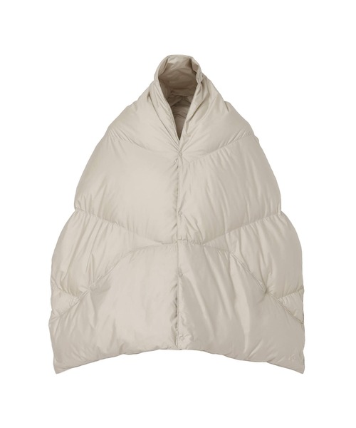 NANGA(ナンガ)の「DOWN PONCHO MUFFLER(WOMEN)/ダウンポンチョマフラー(ウィメンズ)(マフラー・メンズ・アイボリー/モカ/ブラック/カーキ/ベージュ系・FREE)」の17枚目の写真