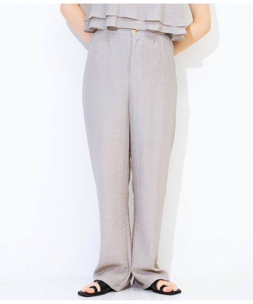 ANAP（アナップ）の「ダブルフリルプリーツセットアップ（つなぎ/オールインワン・レディース・ブラック/ブルー/ライトグレー・FREE）」の17枚目の写真