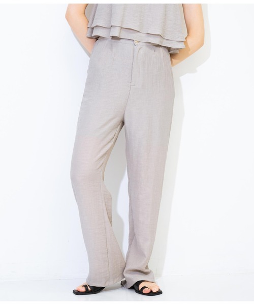 ANAP（アナップ）の「ダブルフリルプリーツセットアップ（つなぎ/オールインワン・レディース・ブラック/ブルー/ライトグレー・FREE）」の18枚目の写真