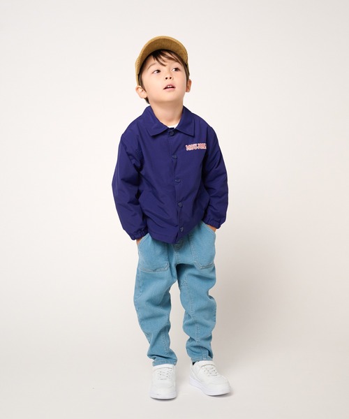 Moujonjon(ムージョンジョン)の「ストレート・テーパードデニム長パンツ(デニムパンツ・キッズ・ネイビー/ブルー・100/90/110/140/130/120)」の9枚目の写真