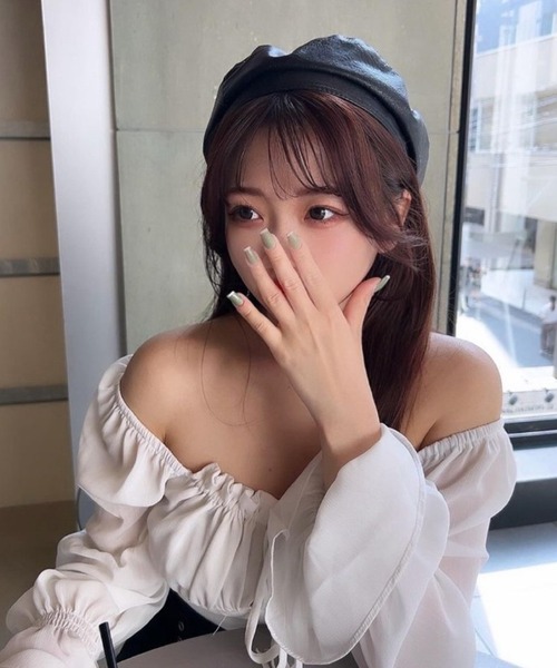 ROOPTOKYO（ループトウキョウ）の「▲キャンディースリーブリボンブラウス（シャツ/ブラウス・レディース・ホワイト/ベージュ・FREE）」の8枚目の写真