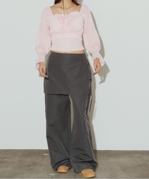 ROOPTOKYO（ループトウキョウ）の「▲キャンディースリーブリボンブラウス（シャツ/ブラウス・レディース・ホワイト/ベージュ・FREE）」の13枚目の写真