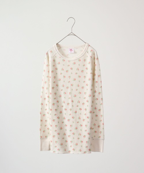 JEMORGAN(ジェーイーモーガン)の「JEMORGAN ワッフル花柄ラグランロンT(パック入り)(Tシャツ/カットソー・レディース・ピンク/サックスブルー/ラベンダー/ストライプ/パープル/ベージュ系その他/ブラック・F)」の14枚目の写真