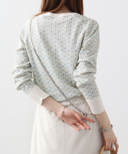 JEMORGAN（ジェーイーモーガン）の「JEMORGAN ワッフル花柄ラグランロンＴ（パック入り）（Tシャツ/カットソー・レディース・ピンク/サックスブルー/ラベンダー/ストライプ/パープル/ベージュ系その他・F）」の13枚目の写真