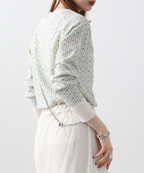 JEMORGAN（ジェーイーモーガン）の「JEMORGAN ワッフル花柄ラグランロンＴ（パック入り）（Tシャツ/カットソー・レディース・ピンク/サックスブルー/ラベンダー/ストライプ/パープル/ベージュ系その他・F）」の14枚目の写真