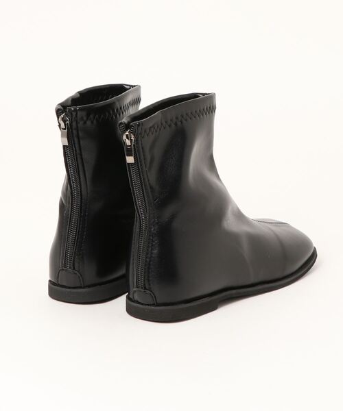 セール】【 Port / ポート 】 スクエアトゥ バックジップ ショート