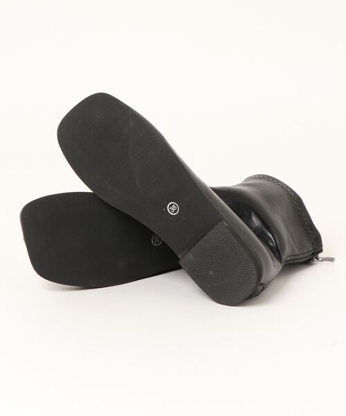 Port（ポート）の「【 Port / ポート 】 スクエアトゥ バックジップ ショートブーツ #（ブーツ・レディース・ブラウン/ブラック・39/38）」の17枚目の写真