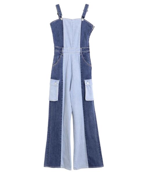 EVRIS（エヴリス）の「【10周年記念】ワークデザインデニムサロペット（サロペット/オーバーオール・レディース・ブルー・FREE）」の21枚目の写真