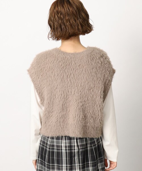 grove（グローブ）の「フェザーヤーンニットベスト（ベスト）」 - WEAR
