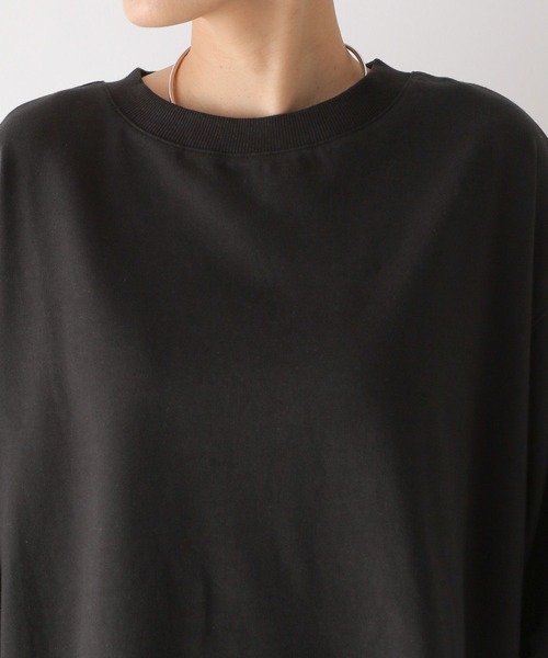 LEPSIM(レプシィム)の「裏毛袖ボタンチュニックワンピース 909735(チュニック・レディース・ブラック/グレー/オフホワイト/ライトグリーン・FREE)」の21枚目の写真