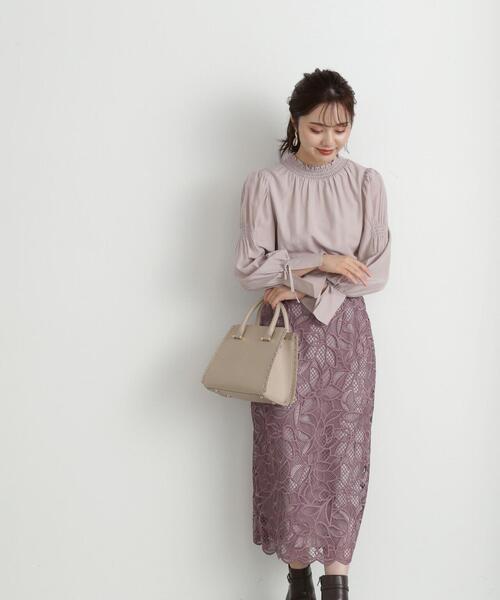 PROPORTION BODY DRESSING（プロポーションボディドレッシング）の「シャーリングスリーブブラウス / 1213210906（シャツ/ブラウス・レディース・ピンク/グレー/ホワイト・SMALL/MEDIUM）」の11枚目の写真