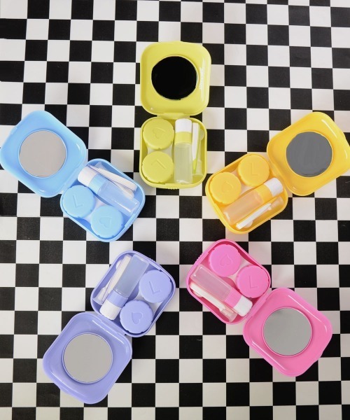 TONE SELECT GOODS(トーンセレクトグッズ)の「【float】コンパクト 無地 キャンディーカラー コンタクトケース/カラコンケース(その他ビューティーグッズ・レディース・オレンジ/パープル/ブルー/ピンク/イエロー/ミント/ブラック・FREE)」の10枚目の写真