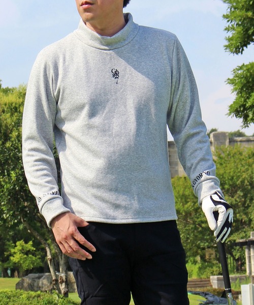gooldgolfrockers ゴールドゴルフロッカーズ 長袖トレーナー裏起毛 セール】モックネック トレーナー ゴルフウェア 裏起毛シャギー