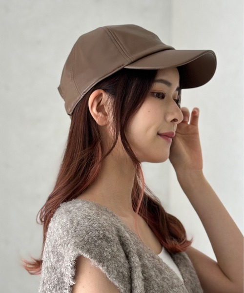 春新作の 22AW NICENESS WELHAM レザーキャップ ナイスネス