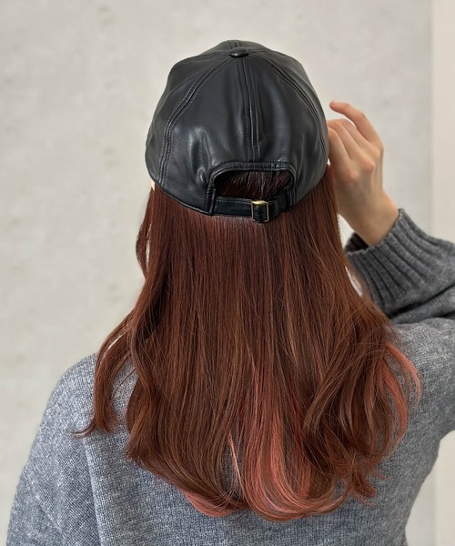 diante キャップ レザー RHT-029 ReqHatter 本革 レザーキャップ / 羊革 / ラムレザー