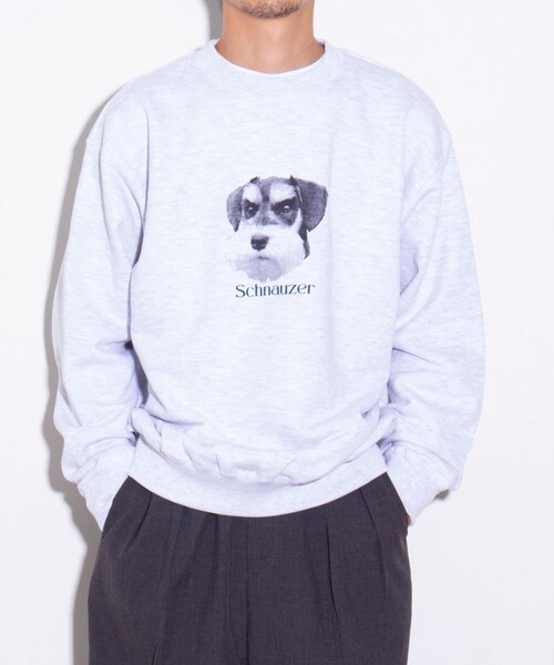 GLOSTER（グロスター）の「【GLOSTER/グロスター】DOG&CAT 犬猫プリント クルーネックスウェット（スウェット・メンズ・グレー系その他2/グレー系その他3/グレー系その他4/ホワイト系その他2/ホワイト系その他/その他/グレー系その他・S/M/L）」の22枚目の写真