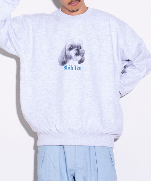 GLOSTER（グロスター）の「【GLOSTER/グロスター】DOG&CAT 犬猫プリント クルーネックスウェット（スウェット・メンズ・グレー系その他2/グレー系その他3/グレー系その他4/ホワイト系その他2/ホワイト系その他/その他/グレー系その他・S/M/L）」の16枚目の写真