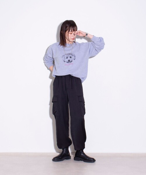 GLOSTER（グロスター）の「【GLOSTER/グロスター】DOG&CAT 犬猫プリント クルーネックスウェット（スウェット・メンズ・グレー系その他2/グレー系その他3/グレー系その他4/ホワイト系その他2/ホワイト系その他/その他/グレー系その他・S/M/L）」の14枚目の写真