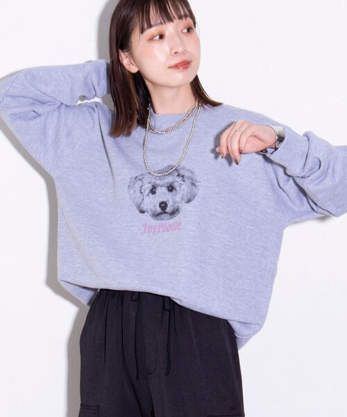 GLOSTER（グロスター）の「【GLOSTER/グロスター】DOG&CAT 犬猫プリント クルーネックスウェット（スウェット・メンズ・グレー系その他2/グレー系その他3/グレー系その他4/ホワイト系その他2/ホワイト系その他/その他/グレー系その他・S/M/L）」の13枚目の写真