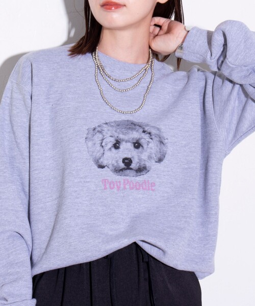 GLOSTER（グロスター）の「【GLOSTER/グロスター】DOG&CAT 犬猫プリント クルーネックスウェット（スウェット・メンズ・グレー系その他2/グレー系その他3/グレー系その他4/ホワイト系その他2/ホワイト系その他/その他/グレー系その他・S/M/L）」の11枚目の写真