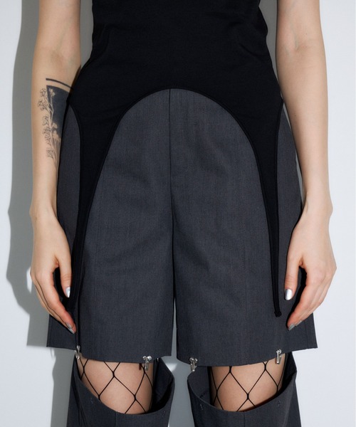 JOSE MOON(ジョゼムーン)の「COTTON CHIFFON TANK/コットンシフォンタンク(タンクトップ・レディース・ホワイト/ブラック/ウッド・FREE)」の7枚目の写真