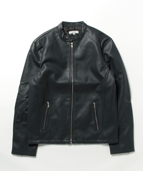 STYLEBLOCK(スタイルブロック)の「PUレザーシングルライダース(ライダースジャケット・メンズ・ブラック/ワイン/ネイビー/ブルー・LL/M/L)」の8枚目の写真