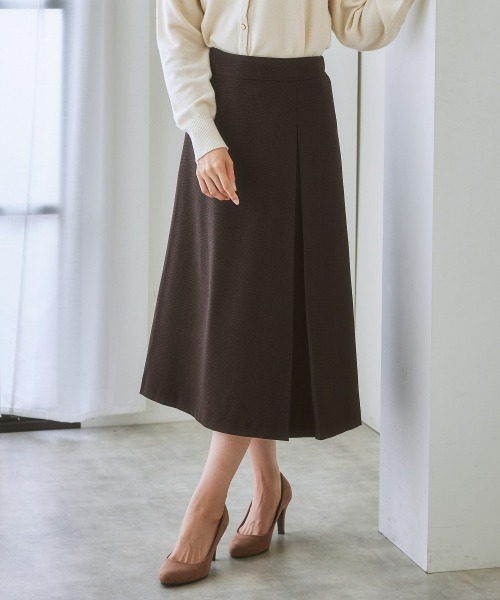 7days Life Styling(セブンデイズライフスタイリング)の「【洗える・ストレッチ】セットアップ対応ウール調ロング丈フレアスカート(上下別売)(スーツスカート・レディース・グレイッシュベージュ/ブラウン系/ブラック・3L/S/LL/M/L/4L/8L/6L/5L)」の14枚目の写真