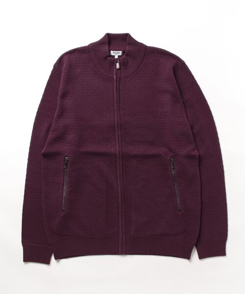 renoma HOMME（レノマオム）の「【ハンドウォッシャブル】レノマ オム ジャガード スタンドニットアウター（カーディガン/ボレロ・メンズ・ブラック/ワインレッド・MEDIUM/X-LARGE/LARGE）」の18枚目の写真