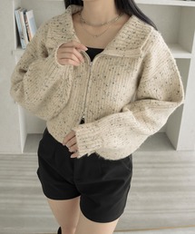 Ambre Neige | ダブルジップクッキーニット／【WEB/EC限定商品】(ニット/セーター)