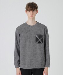 BLACK LABEL CRESTBRIDGE | チェックポケットメランジニットソー(Tシャツ/カットソー)