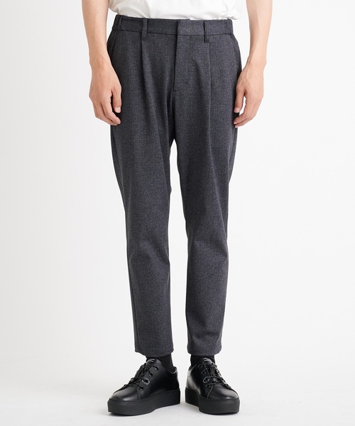 ひーです！2/5まで THE TOKYO/ザトウキョウ】CARREMAN Tweedy Jersey Tapered Pants