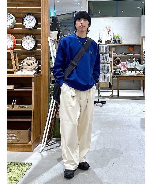 niko and...（ニコアンド）の「NEWラージショルダーバッグ（ショルダーバッグ・メンズ・オフホワイト/ブラック/カーキ/ブルー/ライトグリーン/ブラック系1・FREE）」の9枚目の写真