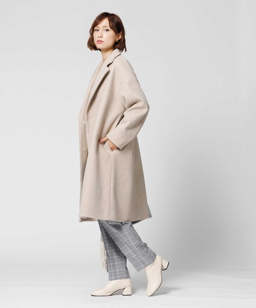 HONEYSUCKLE ROSE（ハニーサックルローズ）の「【HONEYSUCKLE ROSE】チェスターコート（チェスターコート・レディース・ブラック/ベージュ・フリー）」の8枚目の写真